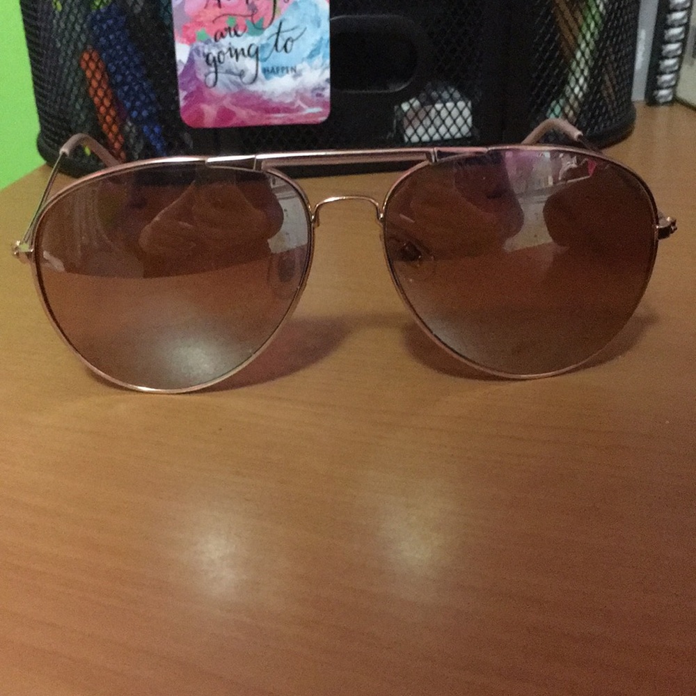 Rose gold sunglasses